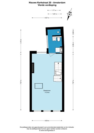 Floor plan - Nieuwe Kerkstraat 20, 1018 EB Amsterdam 